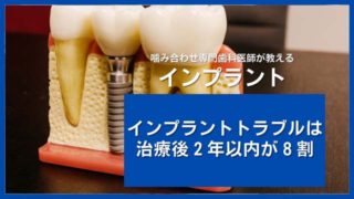 インプラントした歯の周りが炎症を起こしてグラグラしている
