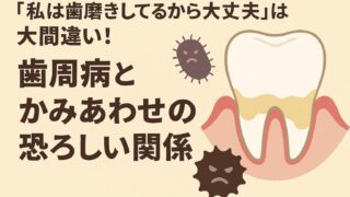 【香川県高松市】「私は歯磨きしてるから大丈夫」は大間違い！歯周病と“かみあわせ”の恐ろしい関係〜ジンジバリス菌の正体とは