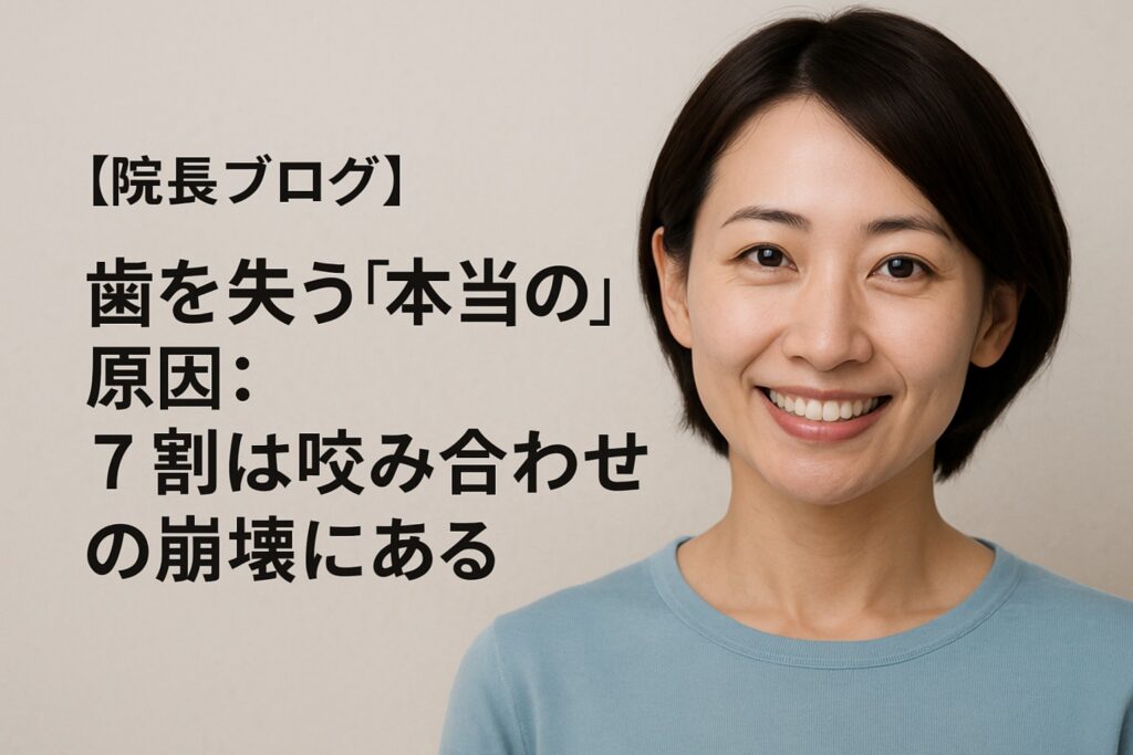歯を守るには“力”のコントロールが必須｜咬み合わせ専門医が解説｜香川県高松市の吉本歯科医院