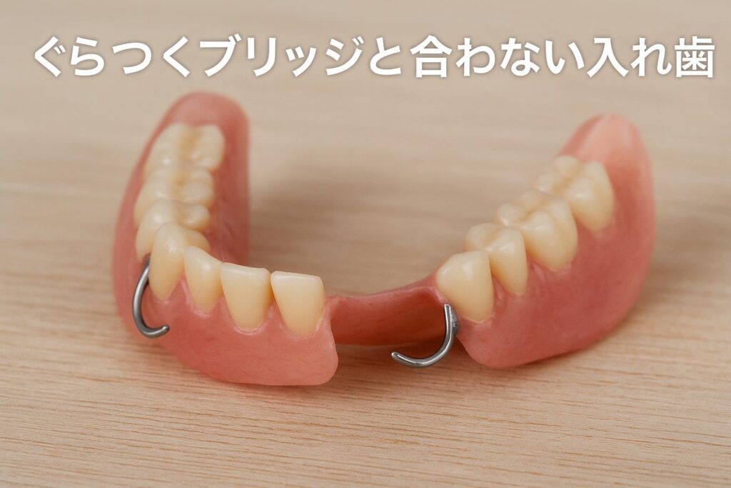 もう入れ歯は嫌だ｜グラつくブリッジ、合わない入れ歯でお悩みからオールオン４で快適に｜咬み合わせ専門の吉本歯科医院