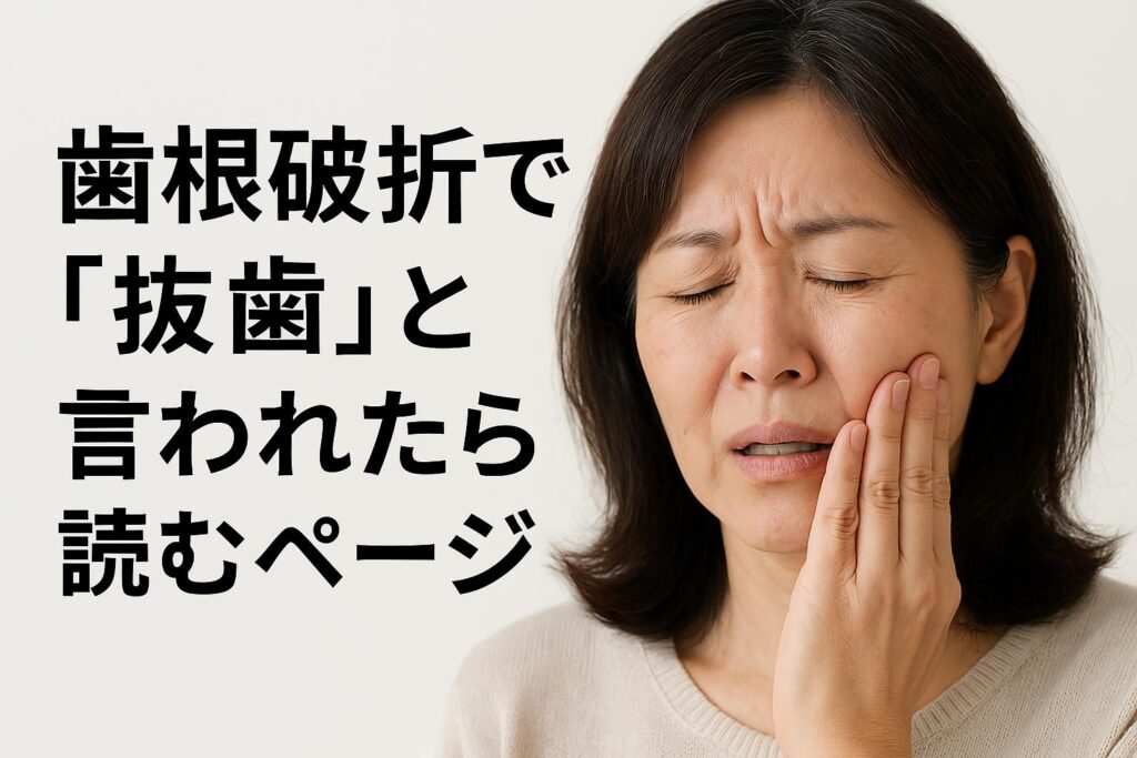 歯根破折で「抜歯」と言われたら読むページ｜香川県高松市の噛み合わせ専門歯科　吉本歯科医院