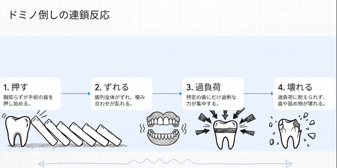 繰り返す虫歯｜虫歯菌ではなく咬み合わせが原因かもしれません｜咬み合わせ専門歯科　香川県高松市の吉本歯科医院