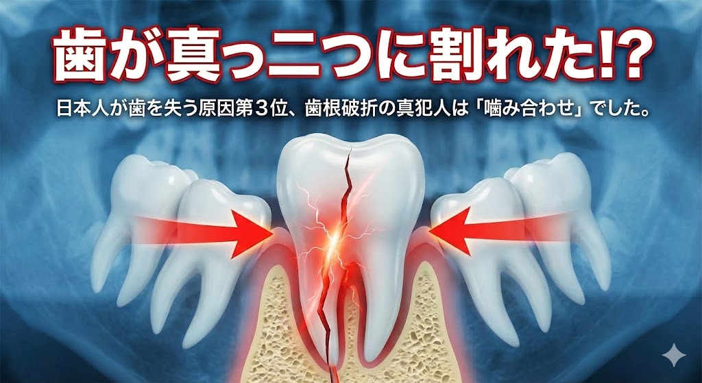 歯根破折で抜歯の原因と対策|歯にひび・歯が割れた|咬み合わせ専門の吉本歯科医院【香川県高松市】