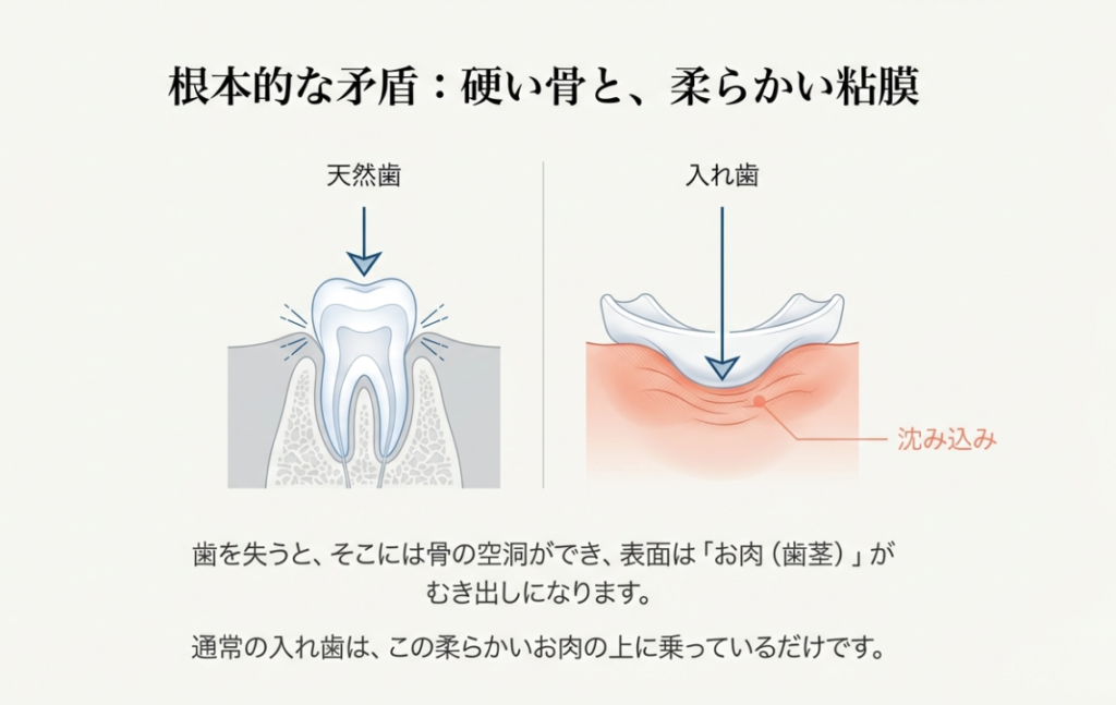 痛い・外れる・噛めない入れ歯でお悩みなら固定式入れ歯インプラントオーバーデンチャー｜咬み合わせ専門の吉本歯科医院【香川県高松市】
