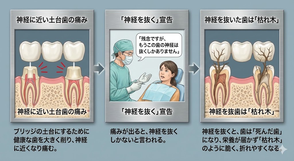 健康な歯を削る「ブリッジ治療」の悲劇をご存知ですか？｜かみあわせ専門の吉本歯科医院【香川県高松市】