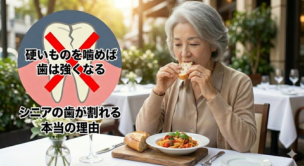 磨きすぎ、硬いものの食べ過ぎが歯を失う原因に?シニア世代に増える「歯根破折」の原因と対策|咬み合わせ専門の吉本歯科医院【香川県高松市】