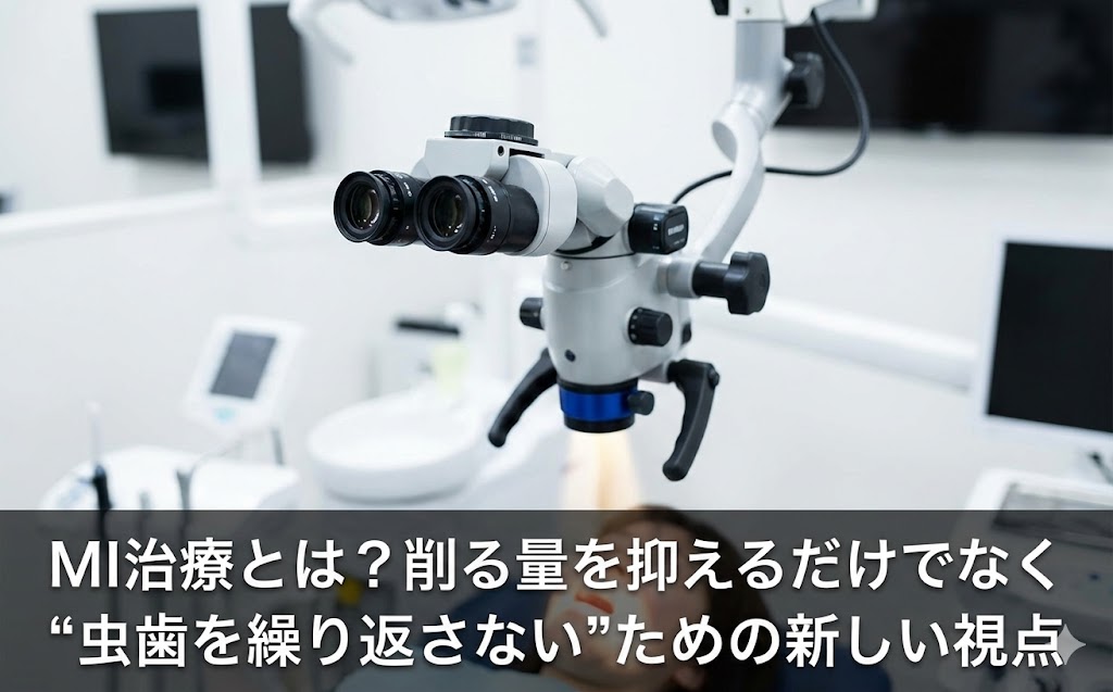 MI治療とは?削る量を抑えるだけでなく“虫歯を繰り返さない”ための新しい視点|香川県高松市の噛み合わせ専門歯科医院 吉本歯科医院
