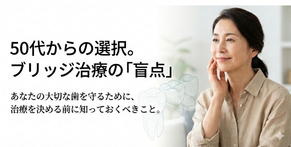 ブリッジ治療の盲点と歯を守るための選択肢|咬み合わせ専門の吉本歯科医院【香川県高松市】