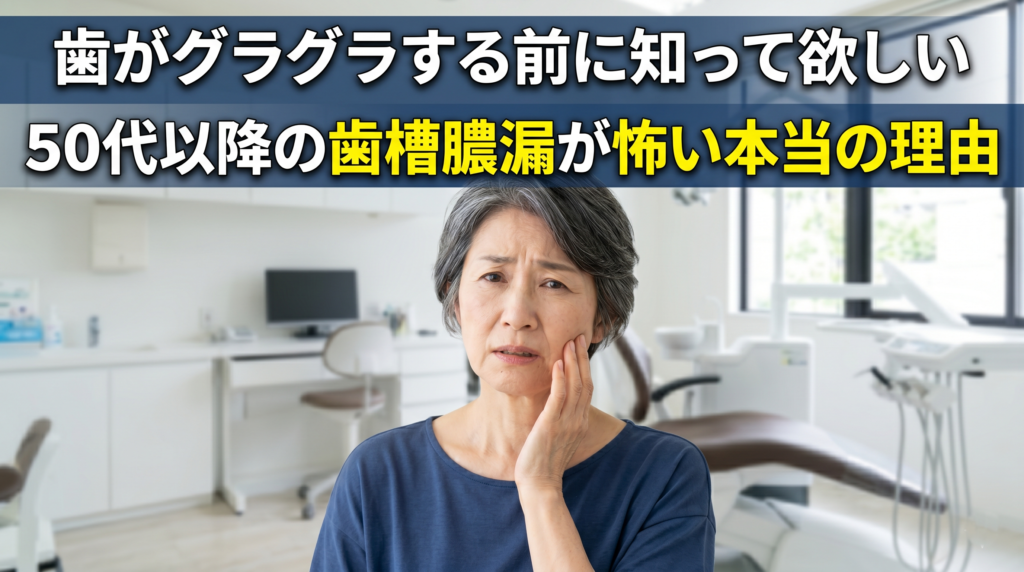 歯がグラグラする前に知ってほしい｜50代以降の歯槽膿漏が怖い本当の理由【香川県高松市・咬み合わせ専門 吉本歯科医院】