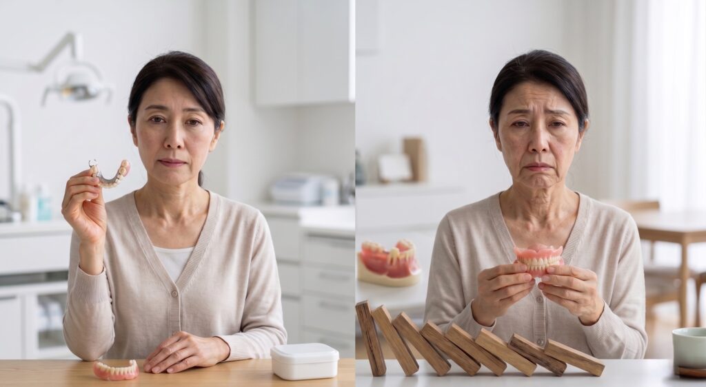部分入れ歯のバネをかけた歯が次々抜ける理由|咬み合わせ専門の吉本歯科医院【香川県高松市】