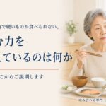 総入れ歯で硬いものが食べられない。噛む力を支えているのが何なのかを、まずご説明します｜香川県高松市の咬み合わせ専門歯科　𠮷本歯科医院