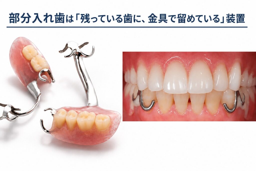 「部分入れ歯はよくない」と言われるのはなぜか|香川県高松市の咬み合わせ専門歯科 𠮷本歯科医院